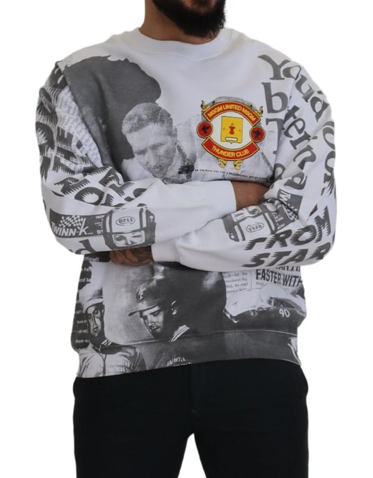 Ronde Hals Sweater met Collage Print - Image 5
