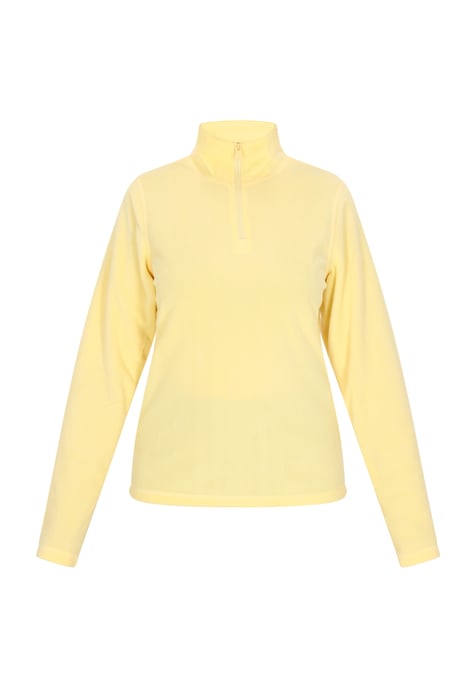 Mymo Fleece trui vrouwen lichtgeel - Image 1
