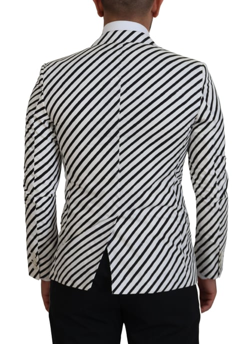 Gestreepte Blazer Met Notch Lapel - Image 3