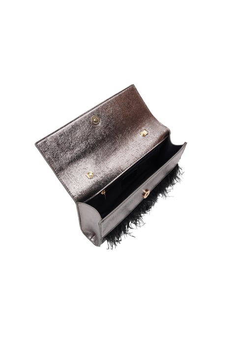 Faina Clutch/avondtasje Dames Grijs metallic - Image 3