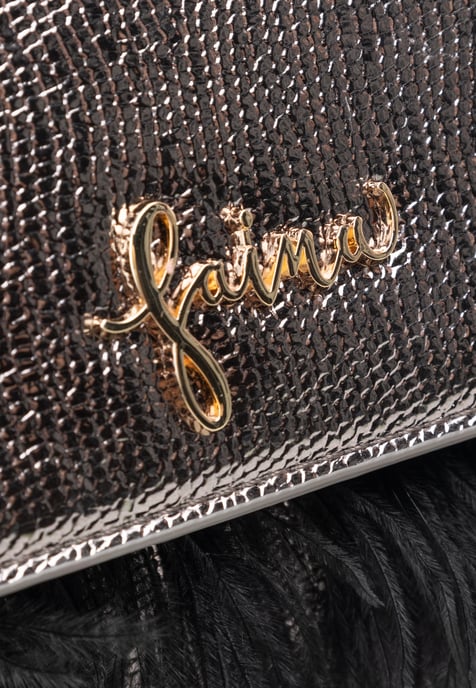 Faina Clutch/avondtasje Dames Grijs metallic - Image 5