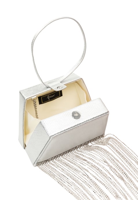 Faina Clutch/avondtasje Dames zilver - Image 4