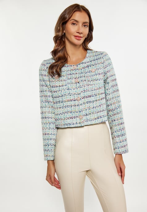 Faina Korte blazer Dames Blauw Veelkleurig - Image 3