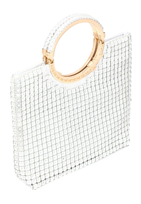 Faina Handtas Dames zilver - Image 2