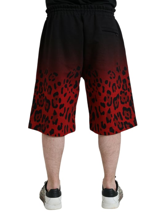 Gradiënt Luipaardprint Sweatshorts - Image 2