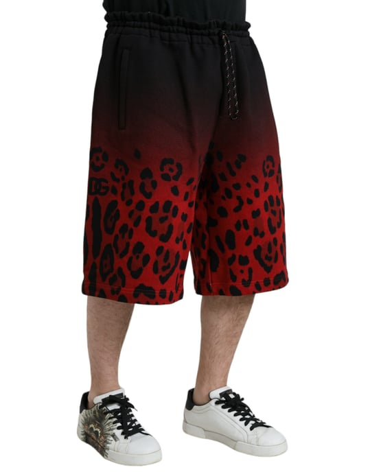 Gradiënt Luipaardprint Sweatshorts - Image 3