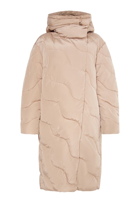 usha Lange gewatteerde jas Dames beige - Image 1