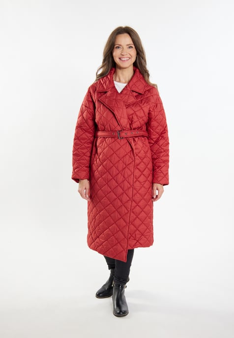 usha Gewatteerde jas Dames Vintage rood - Image 4