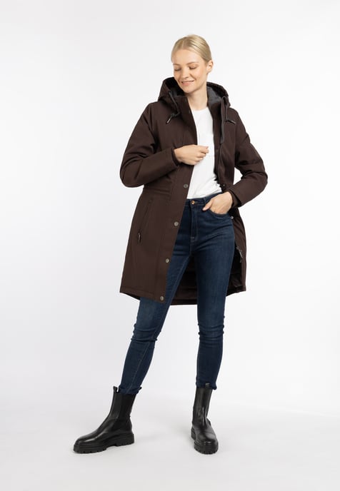 usha Winter parka Fenia Dames donkerbruin - Image 2