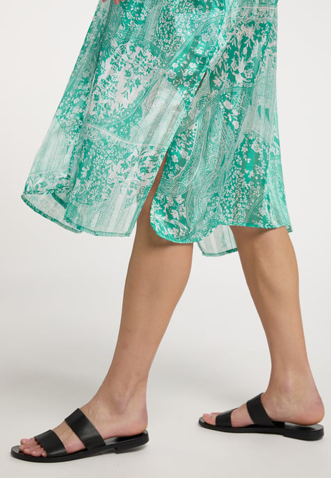 IZIA Kimono Dames Groen Wit - Image 5