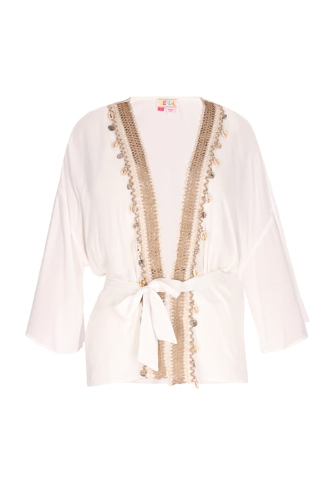 IZIA Kimono Dames wit - Image 1