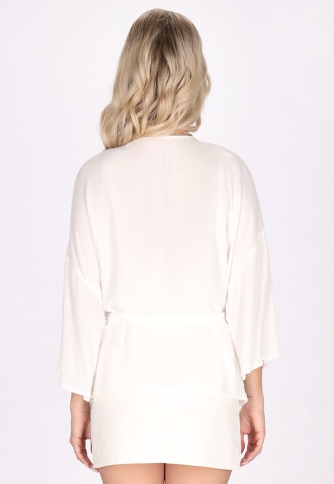 IZIA Kimono Dames wit - Image 4