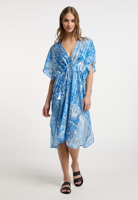 IZIA Kimono Dames blauw wit - Image 2