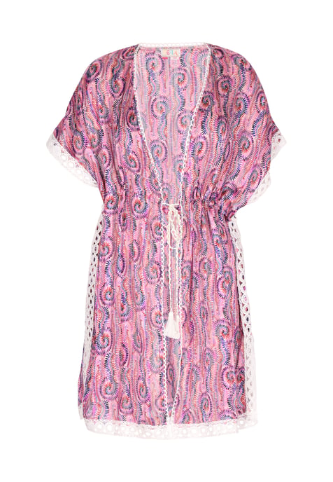 IZIA Kimono Dames Roze Veelkleurig - Image 1