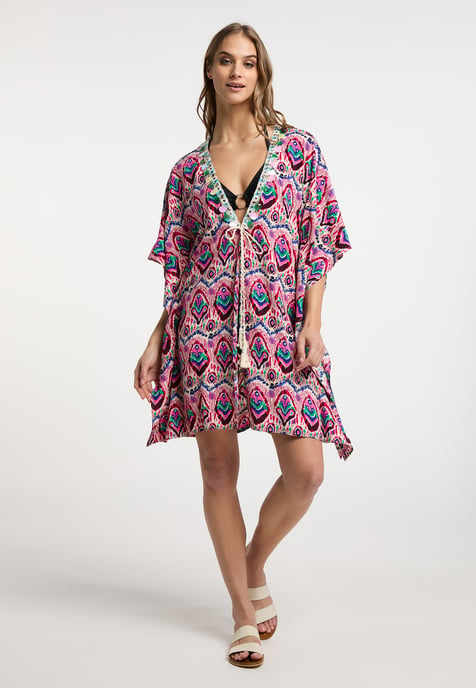 IZIA Kimono Dames Roze Veelkleurig - Image 2