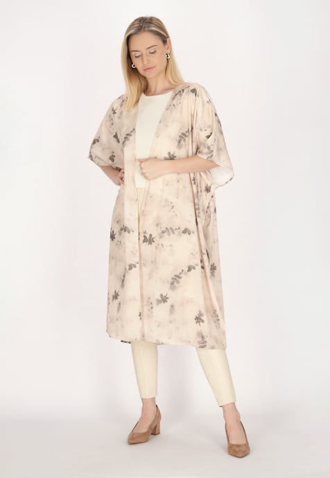 usha Kimono Dames Beige Veelkleurig - Image 2