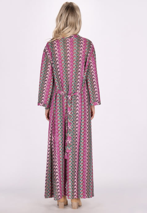 IZIA Kimono Dames Roze Veelkleurig - Image 4