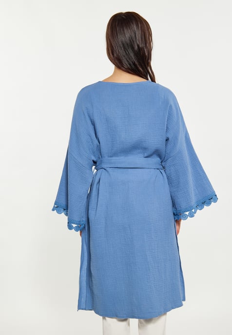 usha Kimono Dames denimblauw - Image 4