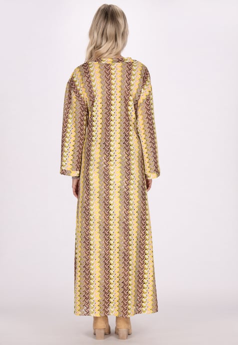 IZIA Kimono Dames Geel veelkleurig - Image 4