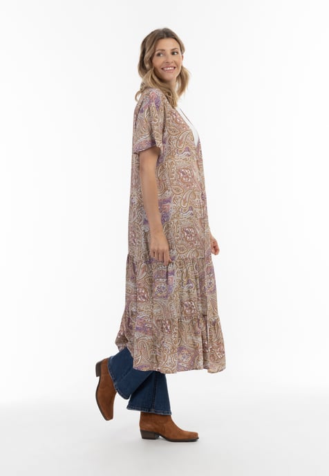 usha Kimono Dames lila veelkleurig - Image 4
