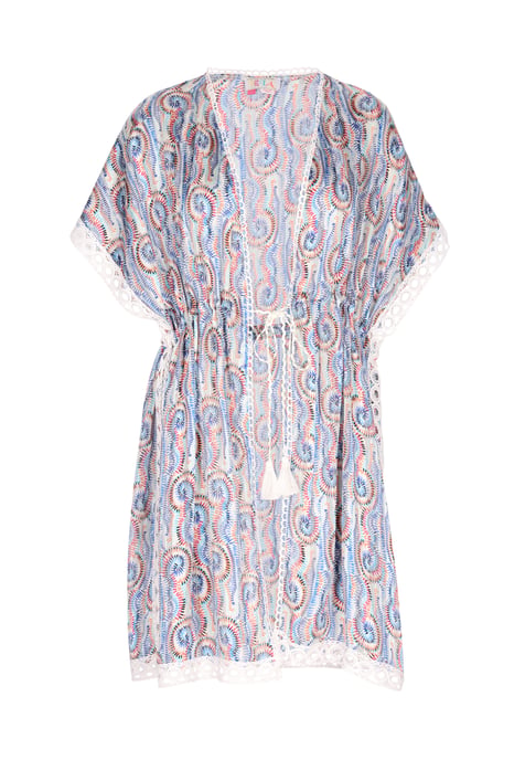 IZIA Kimono Dames Blauw Veelkleurig - Image 1