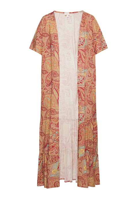usha Kimono Dames Bordeaux veelkleurig - Image 1