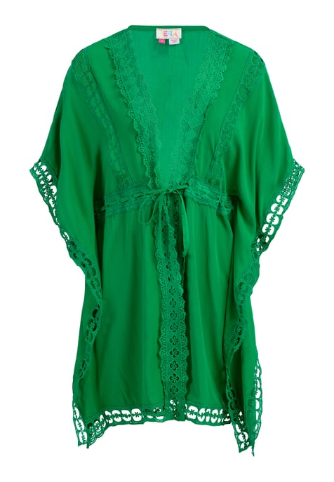 IZIA Kimono met gaatjeskant Dames groente - Image 1