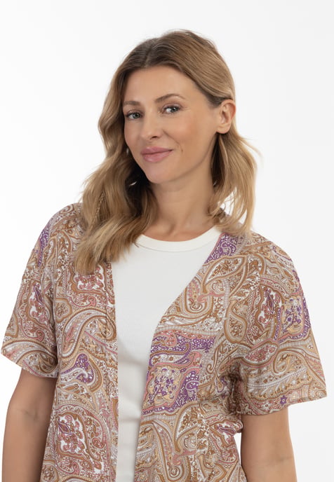 usha Kimono Dames lila veelkleurig - Image 5
