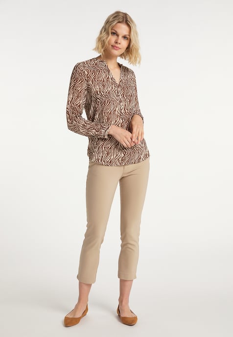 usha Tuniek Dames Bruin Wit - Image 2