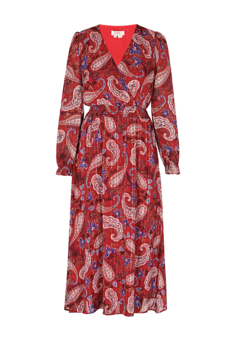 usha Jurk Dames Rood Veelkleurig - Image 1