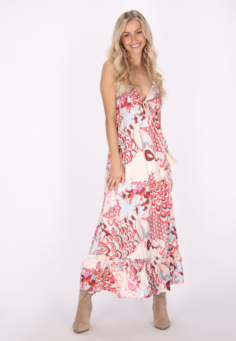 IZIA Jurk Dames Rood Veelkleurig - Image 2