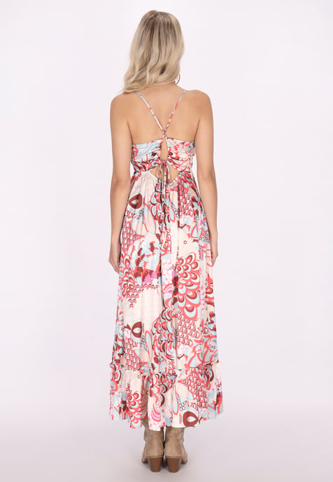 IZIA Jurk Dames Rood Veelkleurig - Image 4