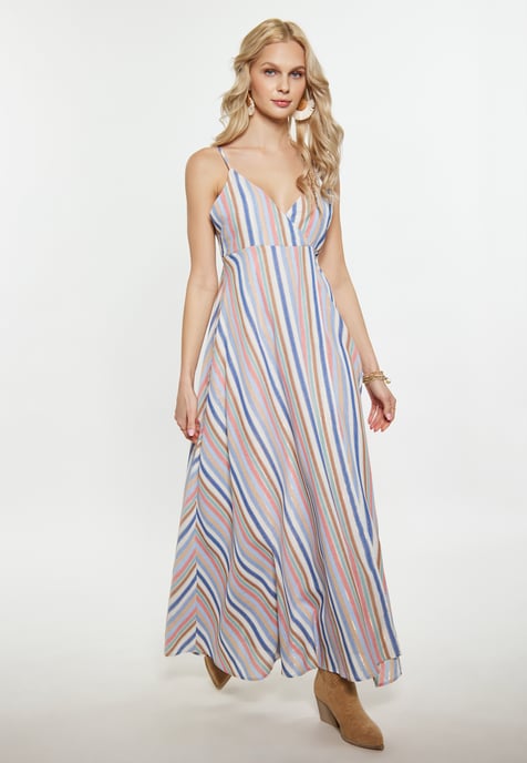 IZIA Jurk Dames Blauw Veelkleurig - Image 3
