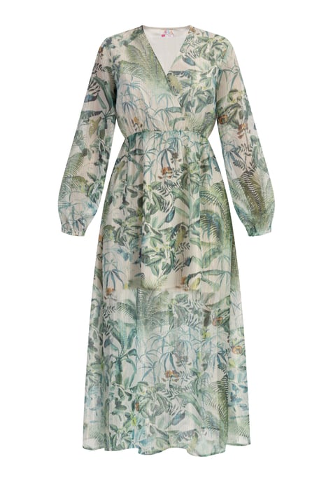 IZIA Maxi-jurk met lange mouwen Dames Jungle-print - Image 1