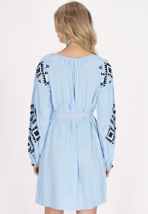 usha Jurk Dames lichtblauw - Image 4