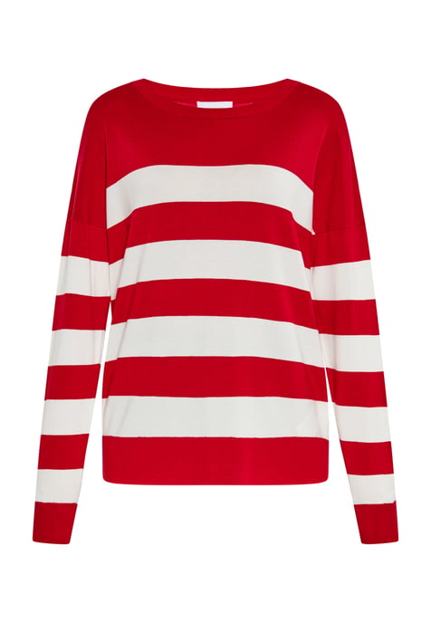 usha Jumper Dames rood wit - Image 1