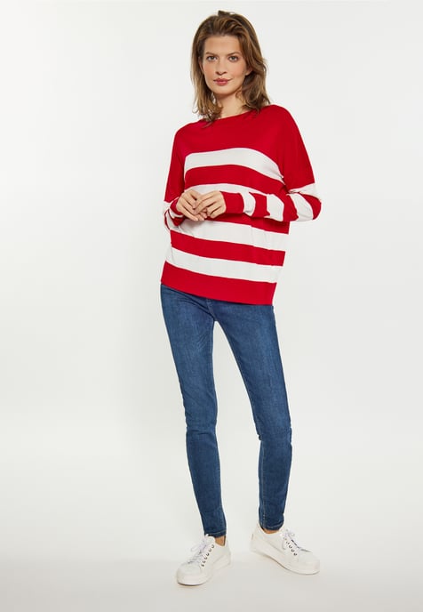 usha Jumper Dames rood wit - Image 2