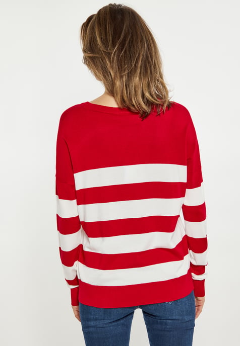 usha Jumper Dames rood wit - Image 5