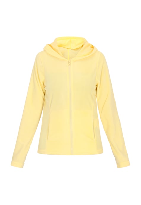 Faina Fleece jas Dames lichtgeel - Image 1