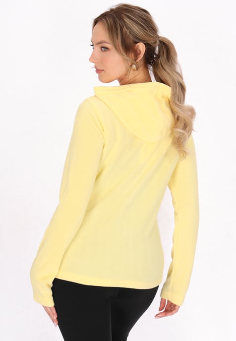 Faina Fleece jas Dames lichtgeel - Image 4