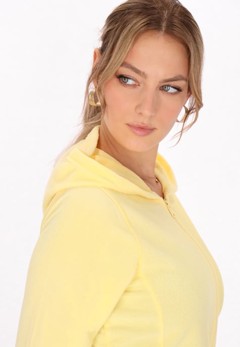 Faina Fleece jas Dames lichtgeel - Image 5
