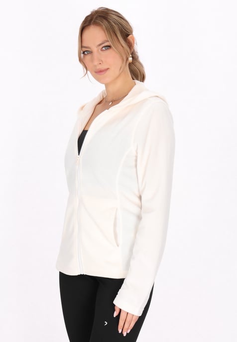 Faina Fleece jas Dames wolwit - Image 3