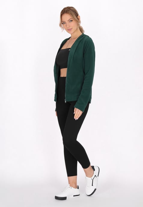 Faina Fleece jas Dames donkergroen - Image 2