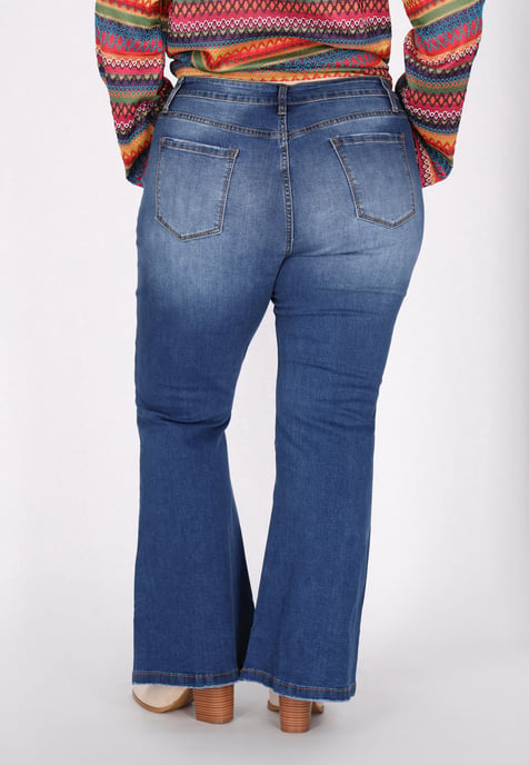 IZIA Plussize broek vrouwen donkerblauw - Image 4