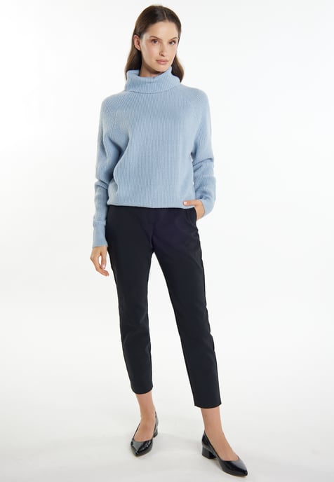 usha Gebreide trui Dames blauw-grijs - Image 2