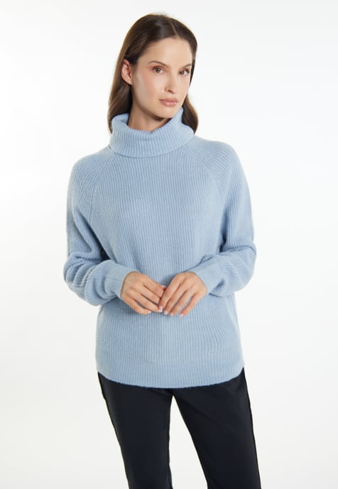 usha Gebreide trui Dames blauw-grijs - Image 3