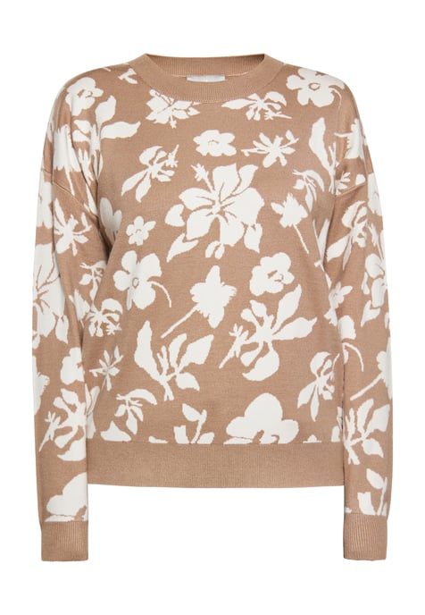 usha Jumper Dames taupe/gebroken wit - Image 1