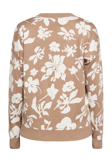 usha Jumper Dames taupe/gebroken wit - Image 4