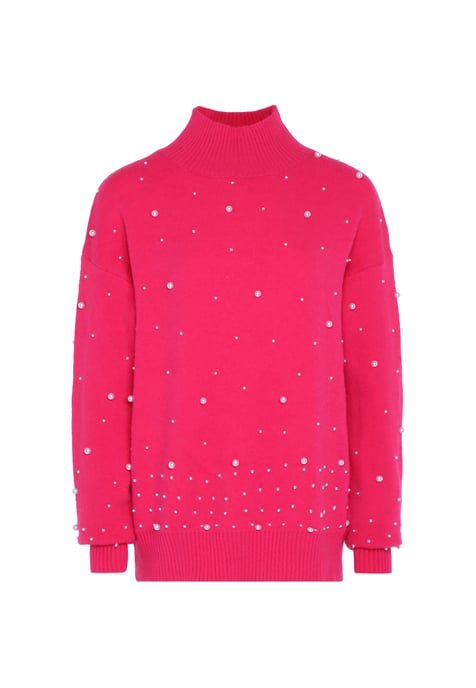 Faina trui met parels Dames roze - Image 1