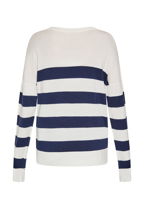 usha Jumper Dames wit + marine - Image 4